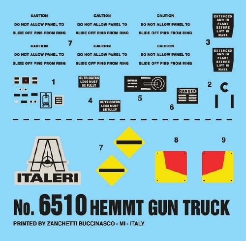 Italeri 1/35 M985 HEMTT Gun truck # 6510 