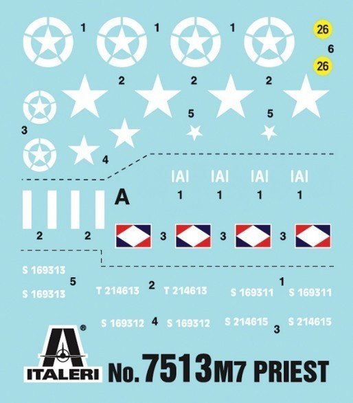 Model Kit Scala 1:72 2 Pcs M7 Priest 105mm / Kangaroo Italeri 7513 Fast Assembly Model Kit Scala 1:72 2 Pcs M7 Priest 105mm / Kangaroo Italeri 7513 Fast Assembly