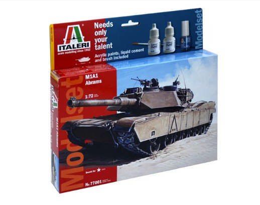 Italeri 77001 - 1/72 M1 Abrams Model Set