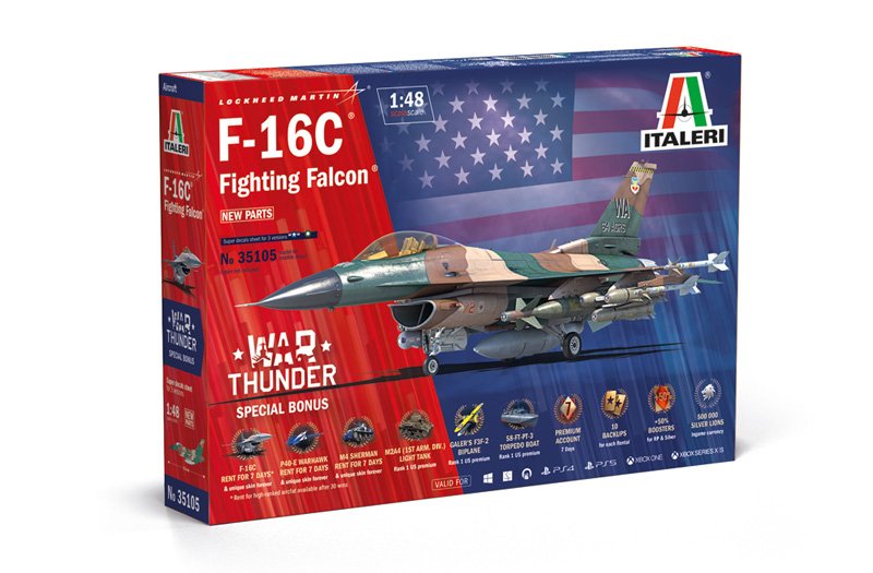 Italeri 35105 - 1/48 War Thunder F-16C Fighting Falcon