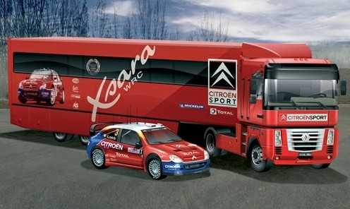 Italeri 3830 - 1/24 Citroen Wrc Team Truck W/Rally Car