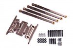 Axial Racing SCX-10 Dingo Aluminum Skid Plate & Linkage Set (Gunmetal)