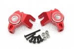 Axial 1/6 SCX6 Jeep Aluminum Front Steering Knuckle Set (Red)