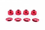 Axial Racing Wraith Aluminum Hexagon Wheel Hub (Red)