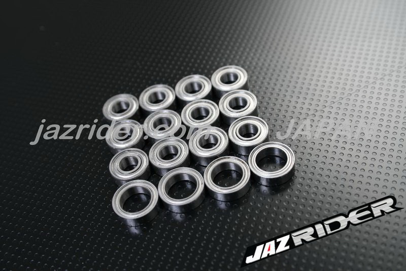 TAMIYA TT01  TT-01D TT01D TT-01R TT01R TT02B TT-02B CHASSIS Metal Shielded RC Ball Bearing Set - Jazrider [JR-CBR-TM-001]