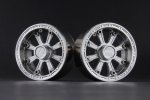 Aluminum 1.9'' Beadlock 8 Spokes Wheels (TYPE E) - Silver