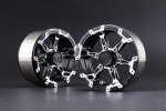 Aluminum 1.9'' Beadlock 6 Spokes Wheels (TYPE D) - Black Aluminum 1.9'' Beadlock 6 Spokes Wheels (TYPE D) - Black