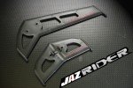 Plastic Horizontal / Vertical Tail Stabilizer Fin Set For Align Trex T-rex 450 AE SE V2 parts - Jazrider Brand [JR-HAG-TX450-048]