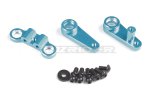 Tamiya BB-01 (BBX) Aluminum Steering Assembly Set (Blue)