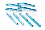 Tamiya CC-02 Chassis Aluminum Upper & Lower Suspension Link Arms Set (Blue)