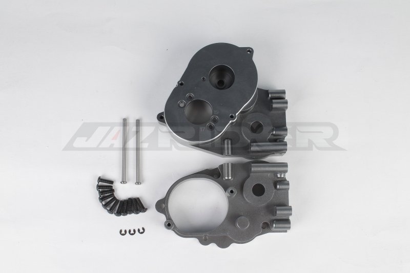 Tamiya DT02/ DT03/ DT04/ Hornet EVO. Aluminum Gear Box (Gun Metal)