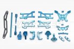 Tamiya TT-02B Aluminum Conversion Upgrade Kit (Blue)