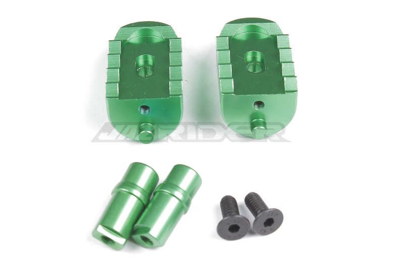 Team Losi Promoto-MX Motorcycle Aluminum Foot Pegs (Green)