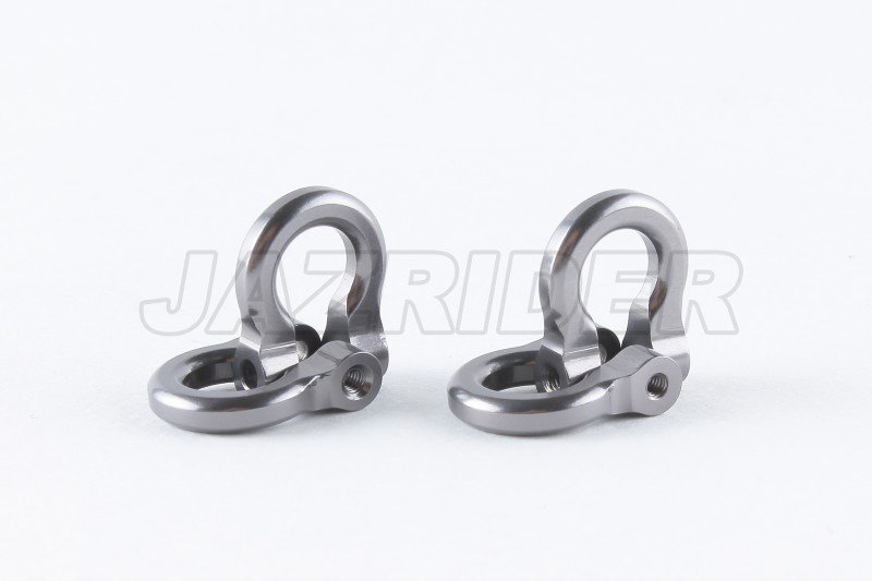 Traxxas TRX-4 Aluminum Front/Rear Bumper D-Rings (Gun Metal)