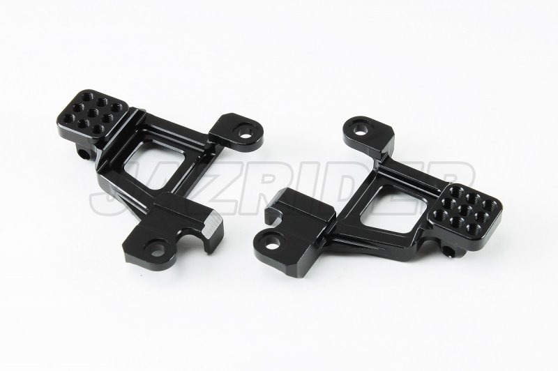 Traxxas TRX-4 Aluminum Rear Shock Tower Damper Mount Set (Black)