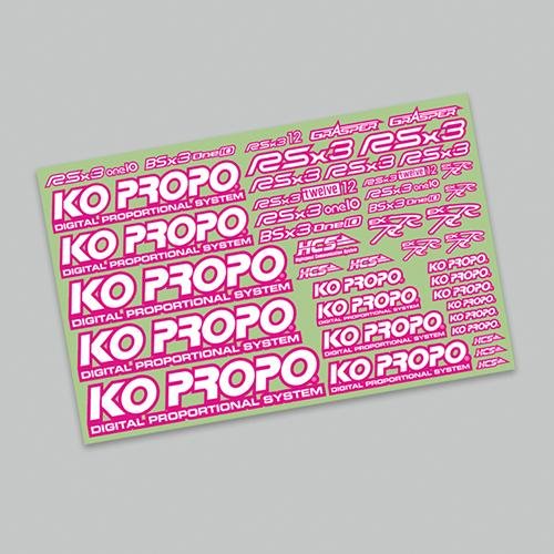 KO Propo 79070 - KO Decal Pink - RSx3/BSx3