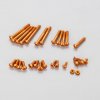 KO Propo 10676 - Aluminum Screw set (Orange) for EX-NEXT / EX-LDT / EX-RR / EX-2 / EX-6R / EX-6