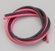 KO Propo 75101 - Fluorescence Silicon Wire 13GA N (Black/Pink)