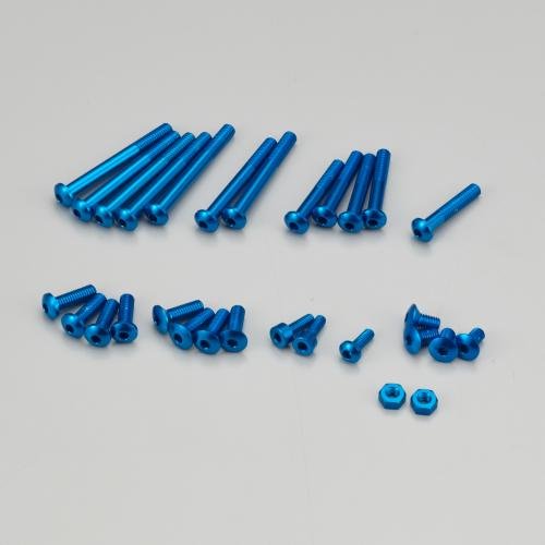 KO Propo 10594 - Aluminum Screw set for EX-RR/EX-2 (Blue)