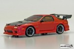Kyosho 30578ZCR - 1/27 Mazda Savanna RX-7 FC3S with Aero Kit and CFRP Hood Red MA-010D