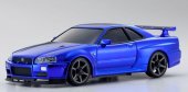 Kyosho MZP427CBL - Nissan Skyline GT-R V.Spec II Nur (R34) Chrome Blue Special Edition Mini-Z 20th Anniversary (ASC MA-020 AWD)