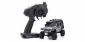 Kyosho 32528S - Radio Controlled Electric Powered Crawling car MINI-Z 4x4 Series Readyset Jeep(R) Wrangler Unlimited Rubicon w/acc. Billet Silver Metallic