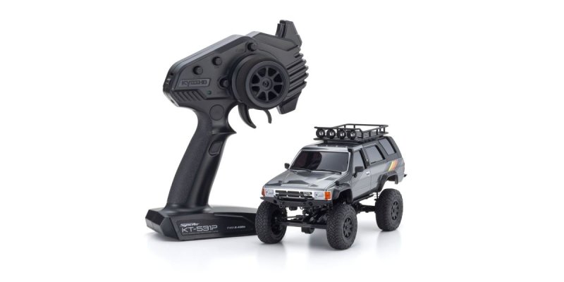 Kyosho 32540GM - MINI-Z 4x4 readyset TOYOTA 4Runner (Hilux Surf) with Accesorry parts Dark Gray Metallic