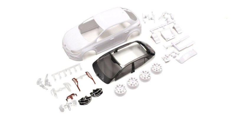 Kyosho MZN187 - RENAULT MEGANE White body set(w/Wheels)