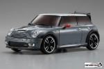 Kyosho 32706GR - 1/27 RC EP MINI-Z MR-03N-HM with ASF 2.4GHz System - MINI Cooper S with JCW GP - Metallic Gray - Body/Chassis Set
