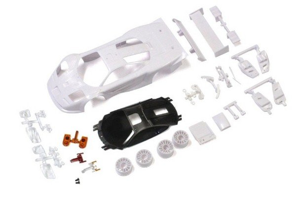 Kyosho MZN192 - Mclaren F1 GTR White Body Set with Wheels