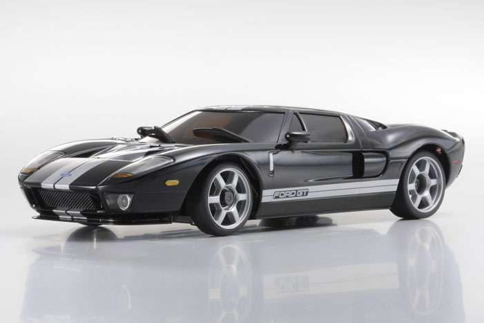 Kyosho MZX209BKS - Auto Scale Collection - 1/28 Scale Ford GT ( Black, Silver, Strire )