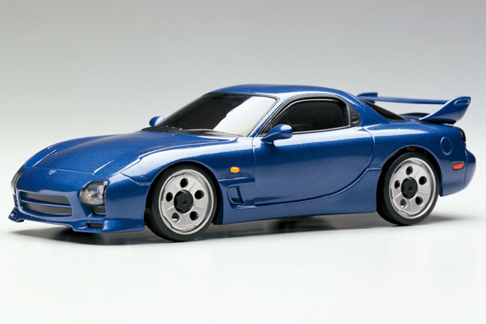 Kyosho MZX22MB - Auto Scale Collection - 1/28 Scale Mazda RX-7 FD3S (Metallic Blue)