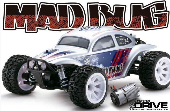 Kyosho 34354T3 1/10 EP R/C 4WD Mad Bug Vei T3 Silver RTR