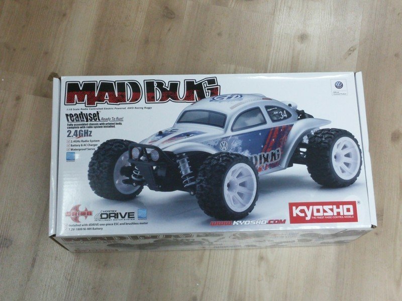 Kyosho 34354T3 1/10 EP R/C 4WD Mad Bug Vei T3 Silver RTR