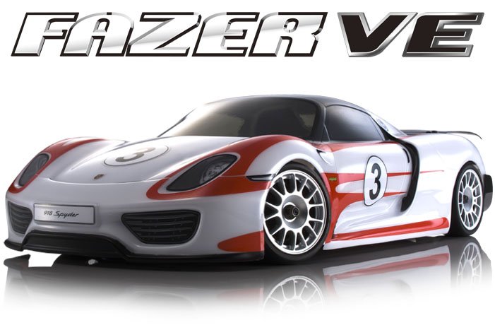 Kyosho 30917T2 - 1/10 EP FAZER VE PORSCHE 918 Spyder T2 Color Weissach Package Version Readyset