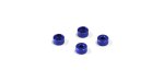 Kyosho MZW418-25B - Al Friction Mount Collar (2.5mm/Blue/4pcs)