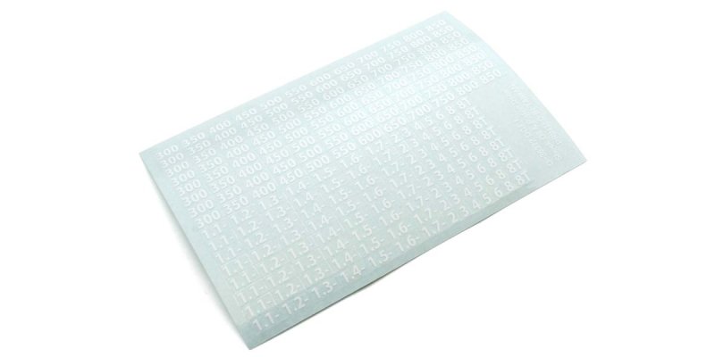 Kyosho 36372W - Shock Oil Decal (White)