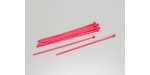 Kyosho 1702KP - Fluorescent straps *4.0 x 200mm, 12 pieces/pink