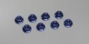 Kyosho 1-N4045F-B - Nut(M4x4.5) Flanged (Steel/Blue/8pcs)