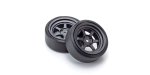 Kyosho FATH711BKD - PremountedD-TireFD2(RAYSTE37V/BlackMetallic/2pcs)