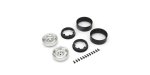 Kyosho CLH001SC - Bead-lock Wheel 1.9inch Dish Silver Chrome (KC10/2pcs)