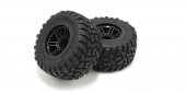 Kyosho FATH501BK - GluedTire & Wheel Set (RAGE2.0/BK/2pcs)