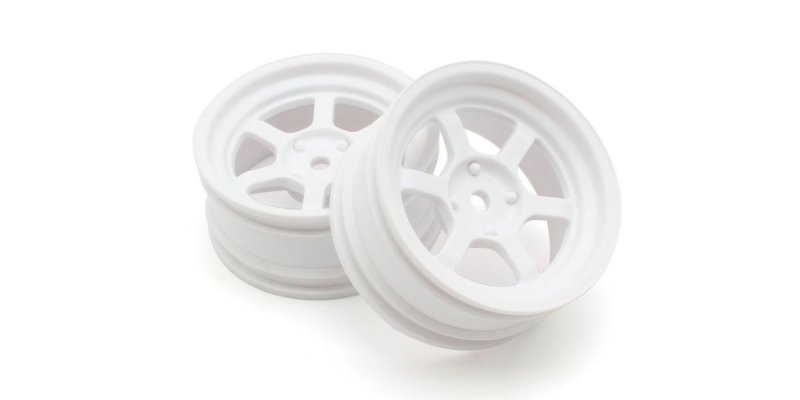 Kyosho FAH709W - RAYS TE37V Wheel Offset 5mm(FZD2/White/2pcs)