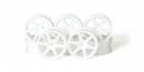 Kyosho VZH001-8W - Wheel(6-Spork/White/8Pcs/24mm)