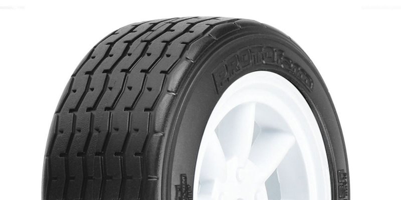 Kyosho PL-10140-17 - VTA Front Tires Mounted on White Wheels