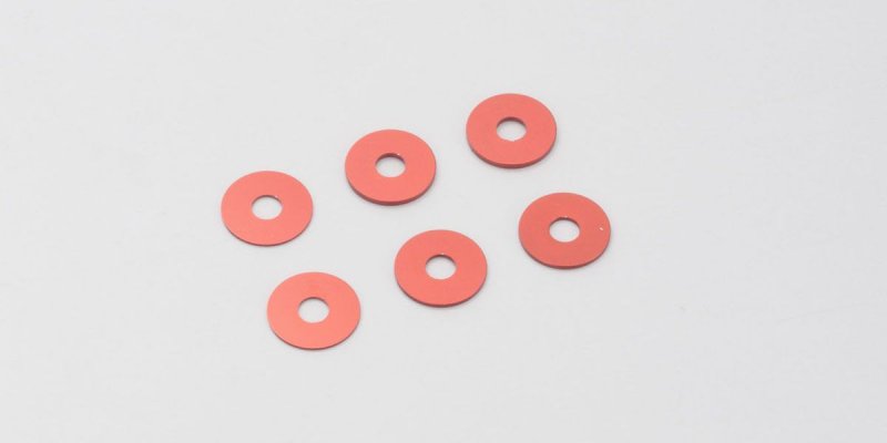 Kyosho TFW004 - Wheel Spacer Set(0.50.751.0/Red/TF-5 S)