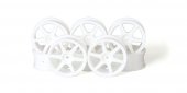 Kyosho VZH001-8W - Wheel(6-Spork/White/8Pcs/24mm)