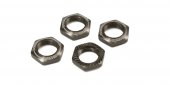 Kyosho IFW472GM - Wheel Nut (Gunmetal/4pcs/for Serration)