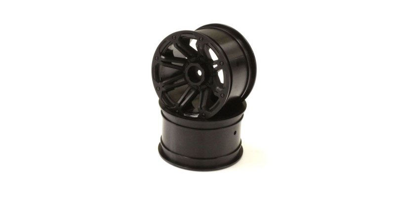 Kyosho FAH204BK - Rear Wheel/Black/2pcs (Dirt Hog)