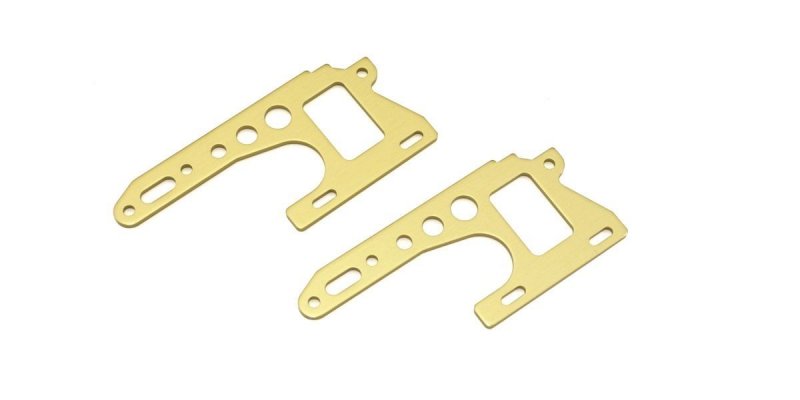 Kyosho OT214G - Front Side Plate (Gold/2pcs/OPTIMA)